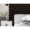 Mexen Lam-SF 02 akustické nástěnné lamely 280 x 30 cm, plsť 9 mm, technická dýha, Černý Dub - S106-280-02-046