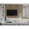 Mexen Lam-SF 01 Lam-SF 26 dřevěné lamely akustické 280 x 30 cm, filc 9 mm, technická dýha, Světlý Ořech