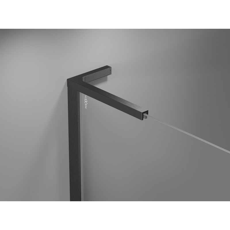 Mexen Mist L asymetrická pětiúhelníková sprchová kabina 80x90 cm transparentní gun gray kartáčovaný