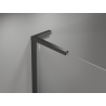 Mexen Mist L asymetrická pětiúhelníková sprchová kabina 80x90 cm transparentní gun gray kartáčovaný
