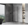 Mexen Mist L pětiúhelníková sprchová kabina s otevíráním 80 x 80 cm, transparentní, gun metal - 8A8L-080-080-95-00