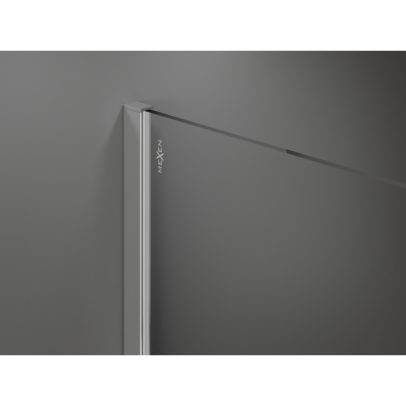 Mexen Kioto sprchová stěna Walk-in 70 x 200 cm, bronz 8 mm, chrom - 800-070-101-01-32