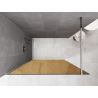 Mexen Kioto Sprchová stěna Walk-in 90 x 200 cm, bronz 8 mm, chrom - 800-090-101-01-32