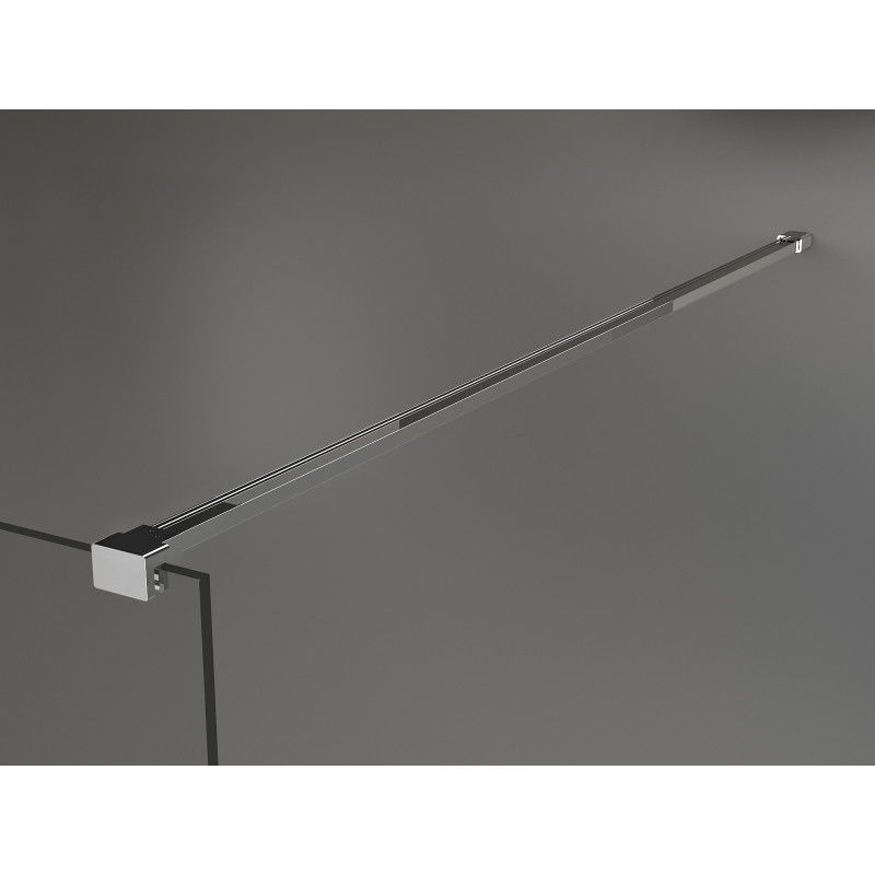 Mexen Kioto Sprchová stěna Walk-in 130 x 200 cm, bronz 8 mm, chrom - 800-130-101-01-32