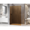 Mexen Kioto Sprchová stěna Walk-in 130 x 200 cm, bronz 8 mm, chrom - 800-130-101-01-32