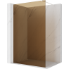 Mexen Kioto sprchová stěna Walk-in 70 x 200 cm, bronz 8 mm, bílá - 800-070-101-20-32