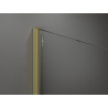 Mexen Kioto sprchová stěna Walk-in 130 x 200 cm, bronz 8 mm, zlatý kartáčovaný - 800-130-101-55-32