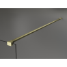 Mexen Kioto sprchová stěna Walk-in 130 x 200 cm, bronz 8 mm, zlatý kartáčovaný - 800-130-101-55-32