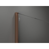Mexen Kioto sprchová stěna Walk-in 100 x 200 cm, bronz 8 mm, růžové zlato - 800-100-101-60-32