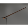 Mexen Kioto sprchová stěna Walk-in 100 x 200 cm, bronz 8 mm, růžové zlato - 800-100-101-60-32