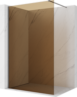 Mexen Kioto sprchová stěna Walk-in 110 x 200 cm, bronz 8 mm, gun metal - 800-110-101-95-32
