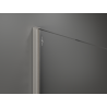 Mexen Kioto sprchová stěna Walk-in 140 x 200 cm, bronz 8 mm, kartáčovaný nikl - 800-140-101-97-32
