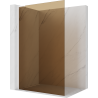 Mexen Kioto L sprchová stěna Walk-in 100 x 200 cm, hnědá, bílá - 800-100-103-20-32