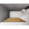 Mexen Kioto L sprchová stěna Walk-in 90 x 200 cm, bronzová, zlatá - 800-090-103-50-32