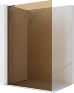 Mexen Kioto L sprchová stěna Walk-in 90 x 200 cm, bronz, kartáčovaná gun šedá - 800-090-103-66-32