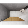 Mexen Kioto L sprchová stěna Walk-in 100 x 200 cm, bronz, kartáčovaná gun gray - 800-100-103-66-32