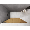 Mexen Kioto L sprchová stěna Walk-in 90 x 200 cm, bronzová, černá - 800-090-103-70-32