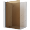 Mexen Kioto L sprchová stěna Walk-in 90 x 200 cm, bronzová, černá - 800-090-103-70-32
