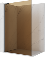 Mexen Kioto L sprchová stěna Walk-in 90 x 200 cm, bronzová, černá - 800-090-103-70-32