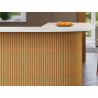 Mexen Ovalo 01 lamely stěnové rýhované elastické 280 x 36 cm, technická dýha, Dub Classic - S130-280-01-041