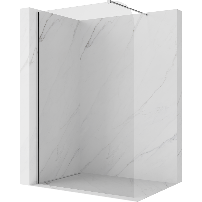 Mexen Kioto-P sprchová stěna Walk-in 80 x 200 cm, transparentní 8 mm, chrom - 800-080-101-01-00-P