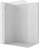 Mexen Kioto-P sprchová stěna Walk-in 80 x 200 cm, transparentní 8 mm, bílá - 800-080-101-20-00-P