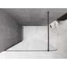Mexen Kioto-P sprchová stěna Walk-in 70 x 200 cm, transparentní 8 mm, tmavě šedá kartáčovaná - 800-070-101-66-00-P