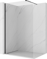 Mexen Kioto-P sprchová stěna Walk-in 100 x 200 cm, transparentní 8 mm, černá - 800-100-101-70-00-P