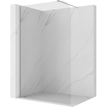 Mexen Kioto-P sprchová stěna Walk-in 70 x 200 cm, transparentní 8 mm, kartáčovaný nikl - 800-070-101-97-00-P