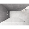 Mexen Kioto-P sprchová stěna Walk-in 90 x 200 cm, transparentní 8 mm, kartáčovaný nikl - 800-090-101-97-00-P