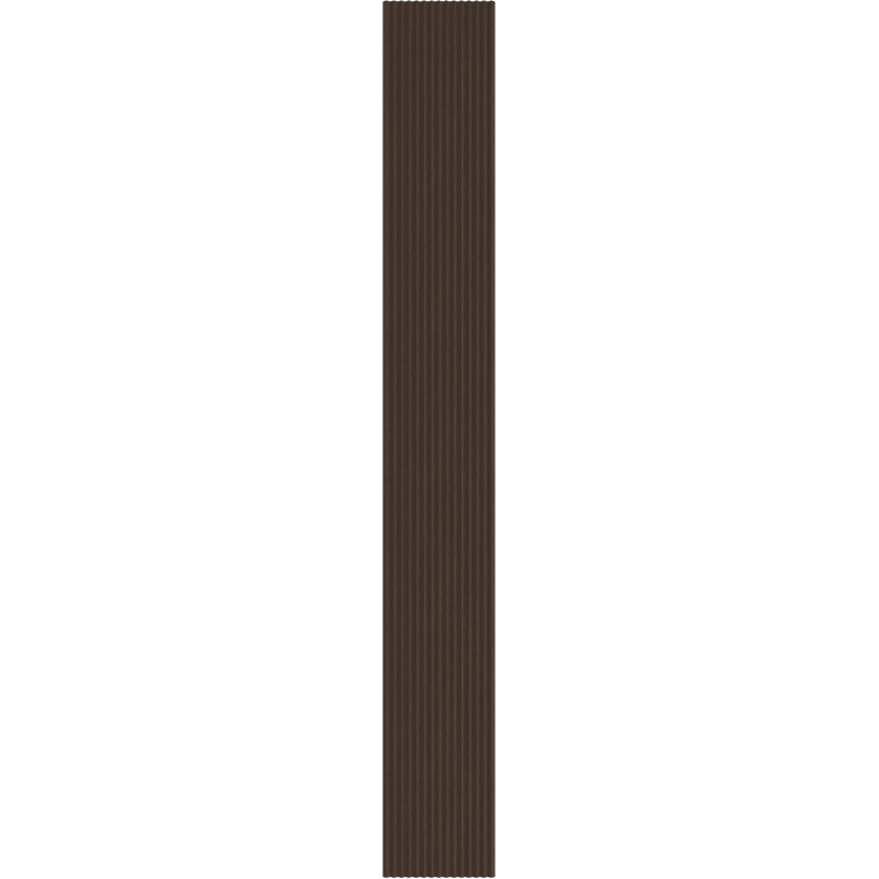 Mexen Ovalo 01 elastické žebrované stěnové lamely 280 x 36 cm, technická dýha, Dub Mocca - S130-280-01-045