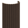 Mexen Ovalo 01 elastické žebrované stěnové lamely 280 x 36 cm, technická dýha, Dub Mocca - S130-280-01-045