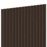 Mexen Ovalo 01 elastické žebrované stěnové lamely 280 x 36 cm, technická dýha, Dub Mocca - S130-280-01-045