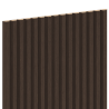 Mexen Ovalo 02 žebrované flexibilní nástěnné lamely 280 x 36 cm, technická dýha, Dub Mocca - S130-280-02-045