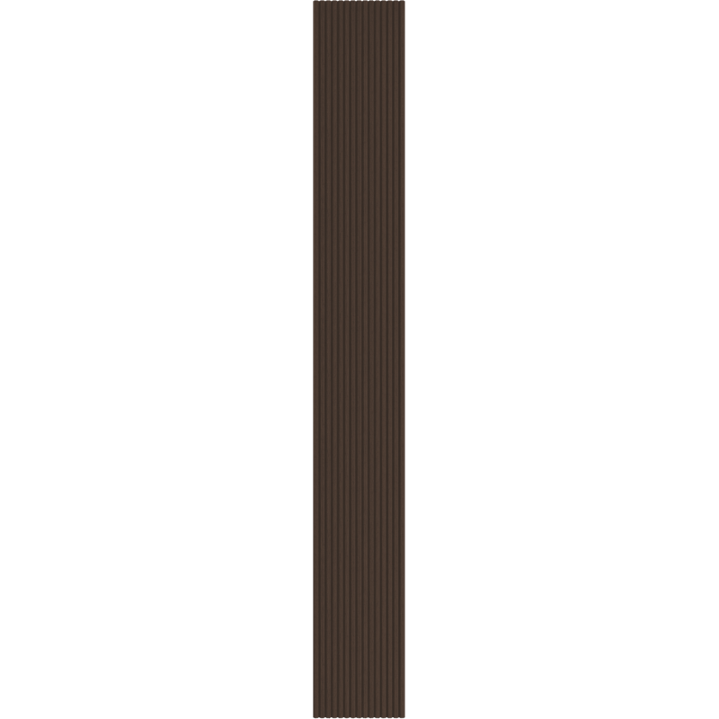 Mexen Ovalo 02 žebrované flexibilní nástěnné lamely 280 x 36 cm, technická dýha, Dub Mocca - S130-280-02-045