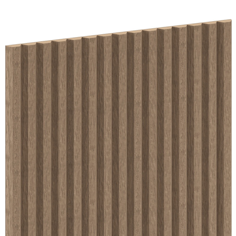 Mexen Ovalo 02 vzorek žaluzií nástěnných rýhovaných flexibilních, technická dýha, Světlý Ořech - S130-02-047-S