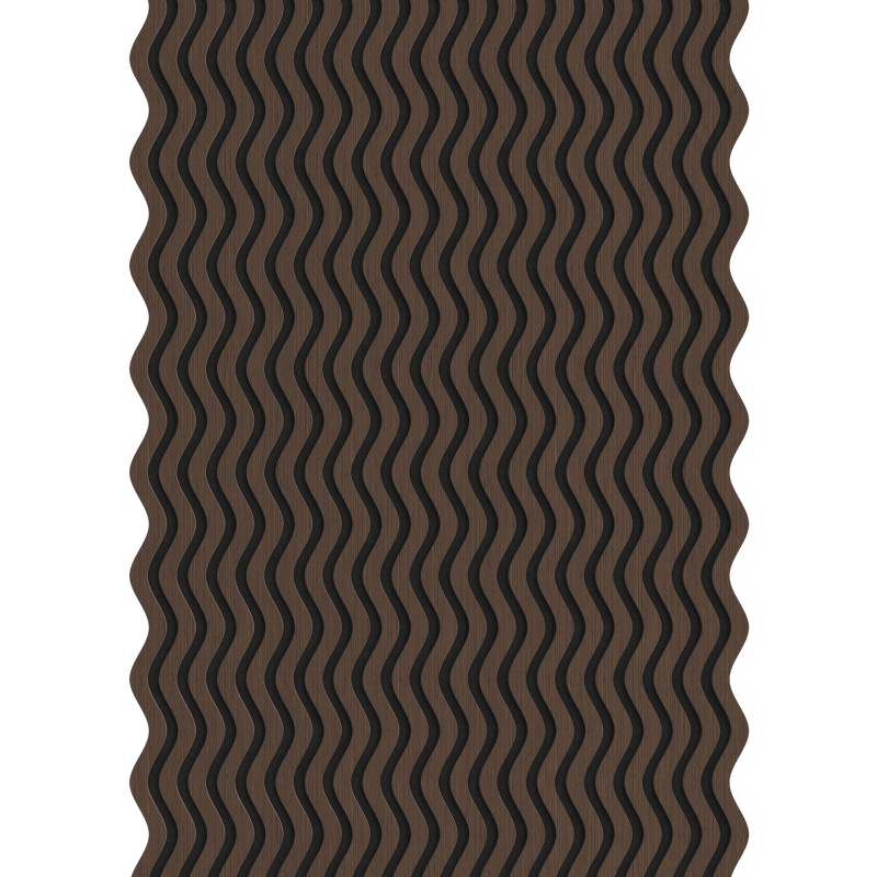 Mexen Lam-SF 02 vzorek akustických stěnových lamel, plsť 9 mm, technická dýha, Dub Mocca - S106-02-045-S