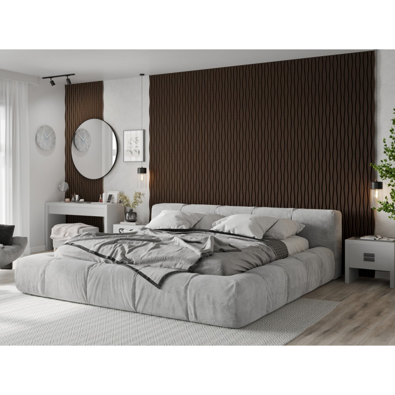 Mexen Lam-SF 01 Lam-SF 26 vzorek akustických nástěnných lamel, plsť 9 mm, technická dýha, Dub Mocca - S106-26-045-S