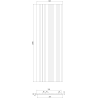 Mexen Lam-F Slim 01 vzorek akustických nástěnných lamel, plsť 9 mm, technická dýha, Tmavý ořech - S107-044-S