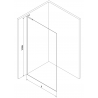 Mexen Kioto L sprchová stěna Walk-in 120 x 200 cm, ombre bílá 8 mm, chrom - 800-120-103-01-86