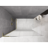 Mexen Kioto L sprchová stěna Walk-in 90 x 200 cm, bílý ombre 8 mm, zlatá - 800-090-103-50-86