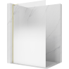 Mexen Kioto L sprchová stěna Walk-in 120 x 200 cm, ombre bílá 8 mm, zlatá - 800-120-103-50-86