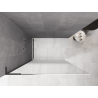 Mexen Kioto L sprchová stěna Walk-in 80 x 200 cm, bílý ombre 8 mm, kartáčovaný gun gray - 800-080-103-66-86