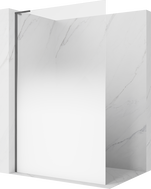 Mexen Kioto L sprchová stěna Walk-in 110 x 200 cm, ombre bílá 8 mm, gun gray kartáčovaný - 800-110-103-66-86