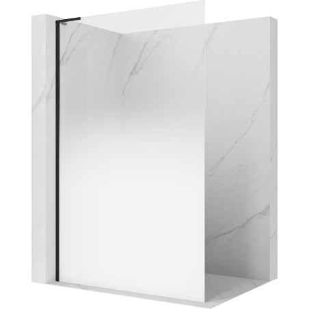 Mexen Kioto L sprchová stěna Walk-in 90 x 200 cm, bílý ombre 8 mm, černá - 800-090-103-70-86