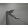 Mexen Kioto L sprchová stěna Walk-in 80 x 200 cm, bílý ombre 8 mm, gun metal - 800-080-103-95-86