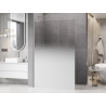 Mexen Kioto L sprchová stěna Walk-in 90 x 200 cm, bílý ombre 8 mm, kartáčovaný nikl - 800-090-103-97-86