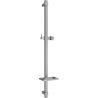 Mexen DQ sprchová tyč s mýdlenkou 80 cm, kartáčovaná tmavě šedá - 79381-66