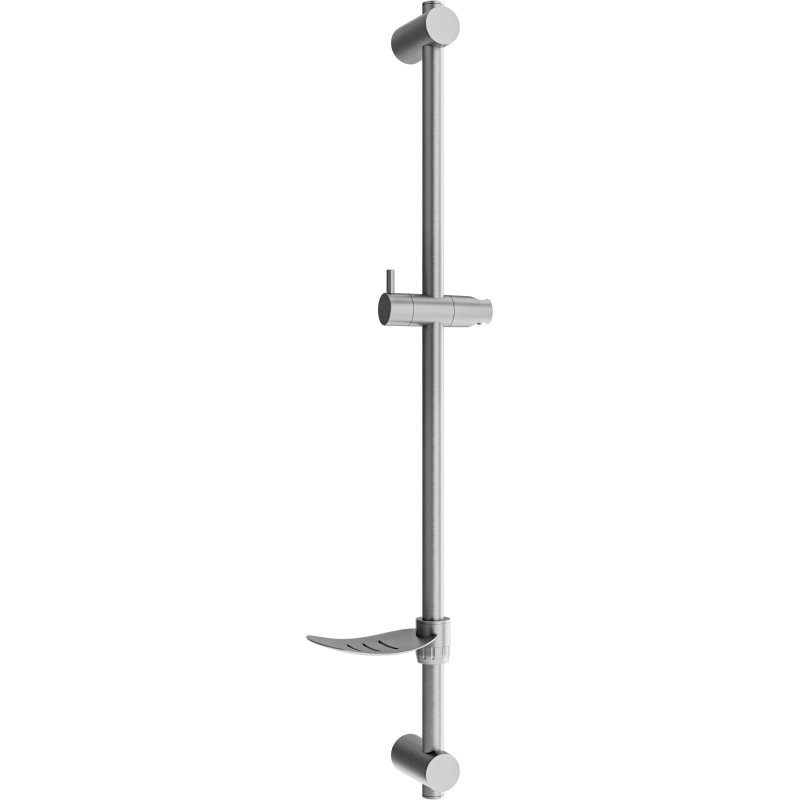Mexen DF sprchová tyč s mýdlenkou 80 cm, kartáčovaná gun gray - 79382-66