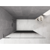 Mexen Kioto L sprchová stěna Walk-in 90 x 200 cm, černý ombre 8 mm, chrom - 800-090-103-01-76